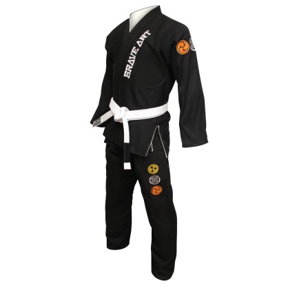 Brave Art Reversible BJJ Kimono – Black & White – BAJJBBLWHRE