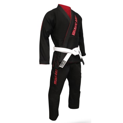 Kimono Brave Art Rouge et Noir Réversible | Jiu-Jitsu Brésilien Premium