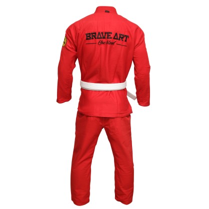 Kimono Brave Art Rouge et Noir Réversible | Jiu-Jitsu Brésilien Premium