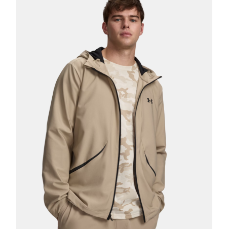 Veste UA Unstoppable Woven Homme 6014621 | Déperlante, Extensible & Ultra Résistante