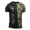 T-Shirt Fast Dry Front Liner Brave Art – Noir & Camouflage Vert