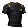 « Rashguard manches courtes BG Brave Art noir/doré – Unisexe »