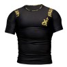Brave Art Short Sleeve Rashguard Black Gold – MMA BJJ XS–XXXL