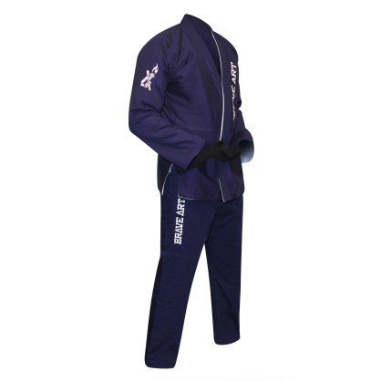 Kimono Brave Art Blanc & Bleu Réversible | Confort et Style JJB