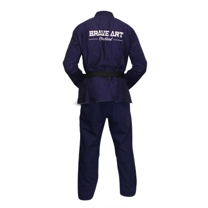 Brave Art Reversible BJJ Kimono – White & Blue – BAJJBWHNARE