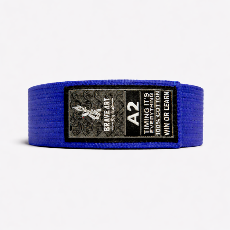 Brave Art BJJ Blue Belt Premium – 100% Cotton for Progression & Performance