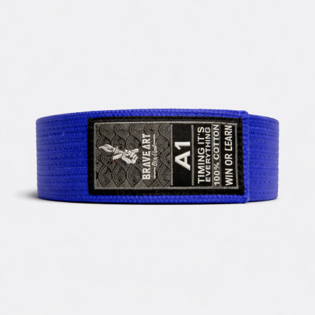 Brave Art BJJ Blue Belt Premium – 100% Cotton for Progression & Performance