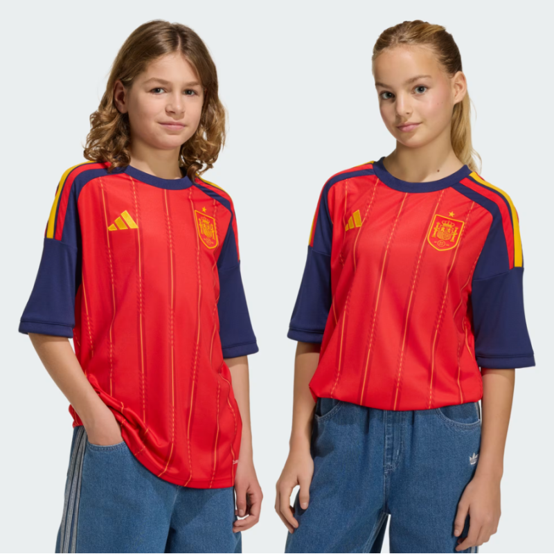 Maillot Domicile Espagne 2026 Junior adidas JZ5757 Vivid Red