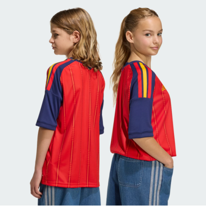 Spain Home Jersey 2026 Kids adidas JZ5757 Vivid Red