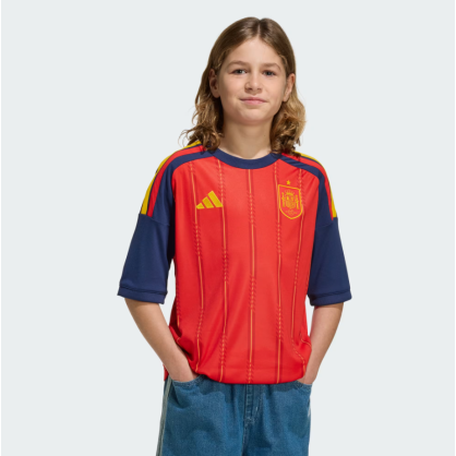 Spain Home Jersey 2026 Kids adidas JZ5757 Vivid Red