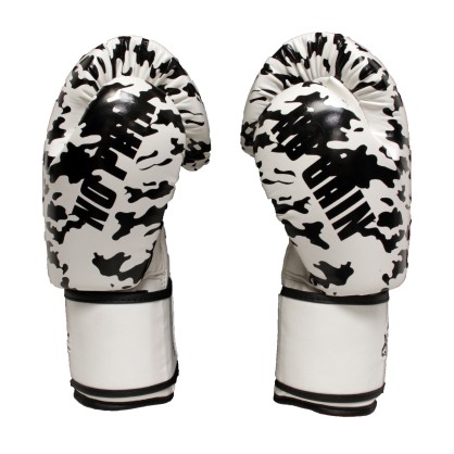 Gants de Boxe Thaï Brave Art White Shadow | PU Premium