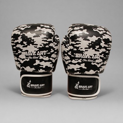 Brave Art Black Shadow | Premium PU Thai Boxing Gloves