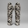 Brave Art White Shadow Muay Thai Shin Guards White PU Premium