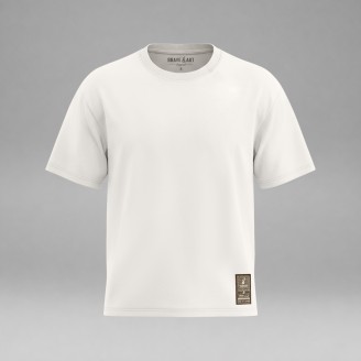 T-shirt Oversize Basic Brave Art 240 GSM | Blanc