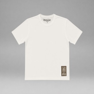Brave Art Slim Fit T-Shirt White | Premium Cotton 240 GSM