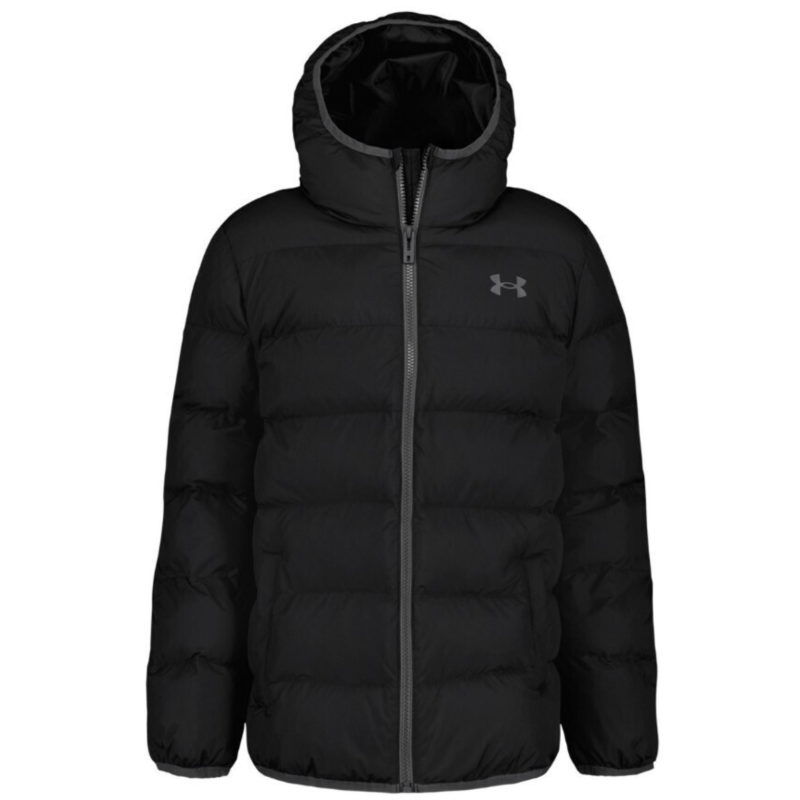 UA Pronto Puffer Kids' Hooded Padded Jacket Black | Under Armour