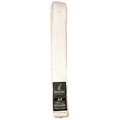 Ceinture Blanche de Jiu Jitsu Brésilien  Brave Art