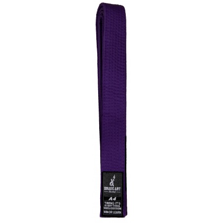 Ceinture Violette de Jiu Jitsu Brésilien Brave Art