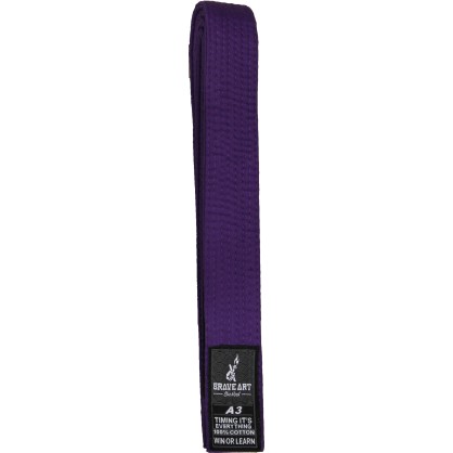 Ceinture Violette de Jiu Jitsu Brésilien Brave Art