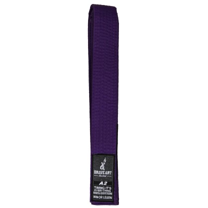 Ceinture Violette de Jiu Jitsu Brésilien Brave Art