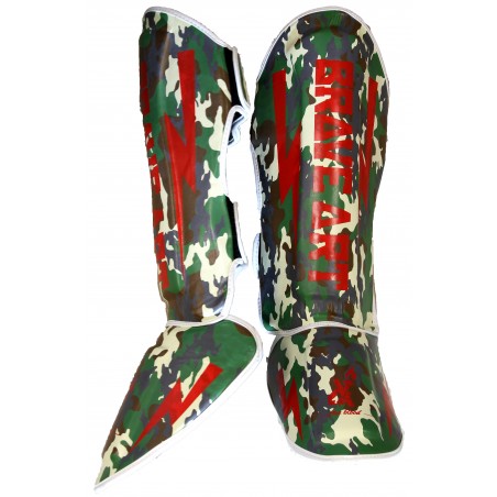 Paratibie e Parapiedi Brave Art Classic One – Camouflage Verde & Beige – PTPUCAV