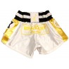 Brave Art Muay Thai Shorts Gold – Weiß & Gold – BATHSHWG