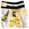 Brave Art Muay Thai Shorts Gold – Weiß & Gold – BATHSHWG