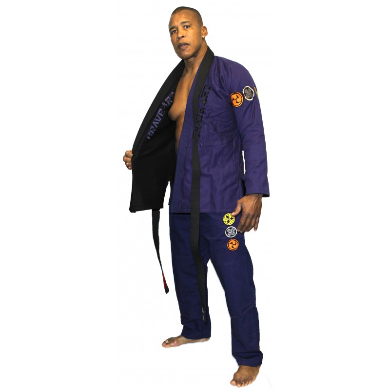 Kimono Jiu-Jitsu Brave Art Reversibile – Nero & Blu – BAJJBNABLRE