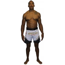 Short MMA Octogone Brave Art – Bianco & Nero – MMASHOCT