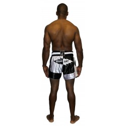 Brave Art Muay-Thai Short Light Night – Schwarz & Weiß – BATSLN