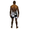 Brave Art Muay-Thai Short Light Night – Schwarz & Weiß – BATSLN