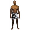 Short Muay Thai Brave Art Light Night – Nero & Bianco – BATSLN